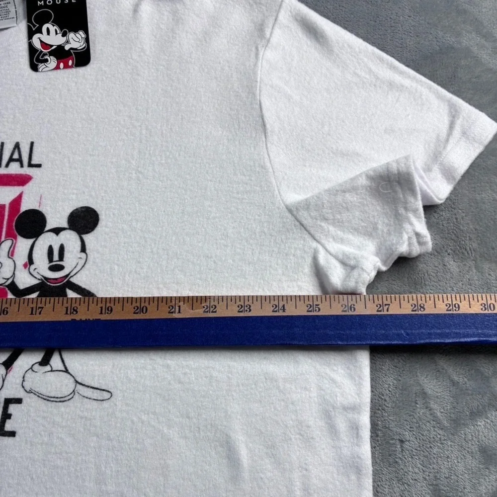 Disney The Original 1928 Mickey Mouse 2pc Pajama Set Size XL Black Red Stretch‎ - Picture 7 of 12